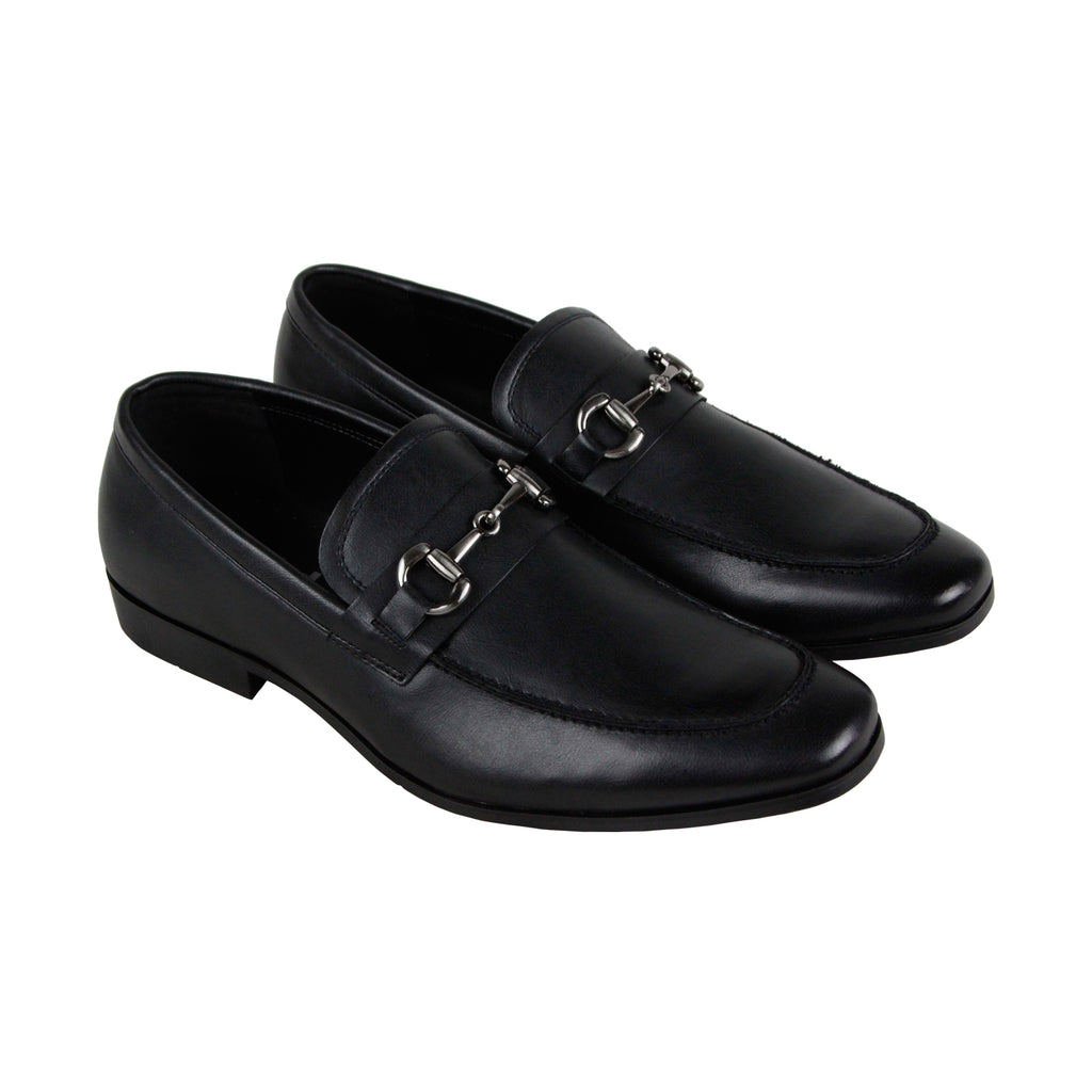 men's dress loafers black