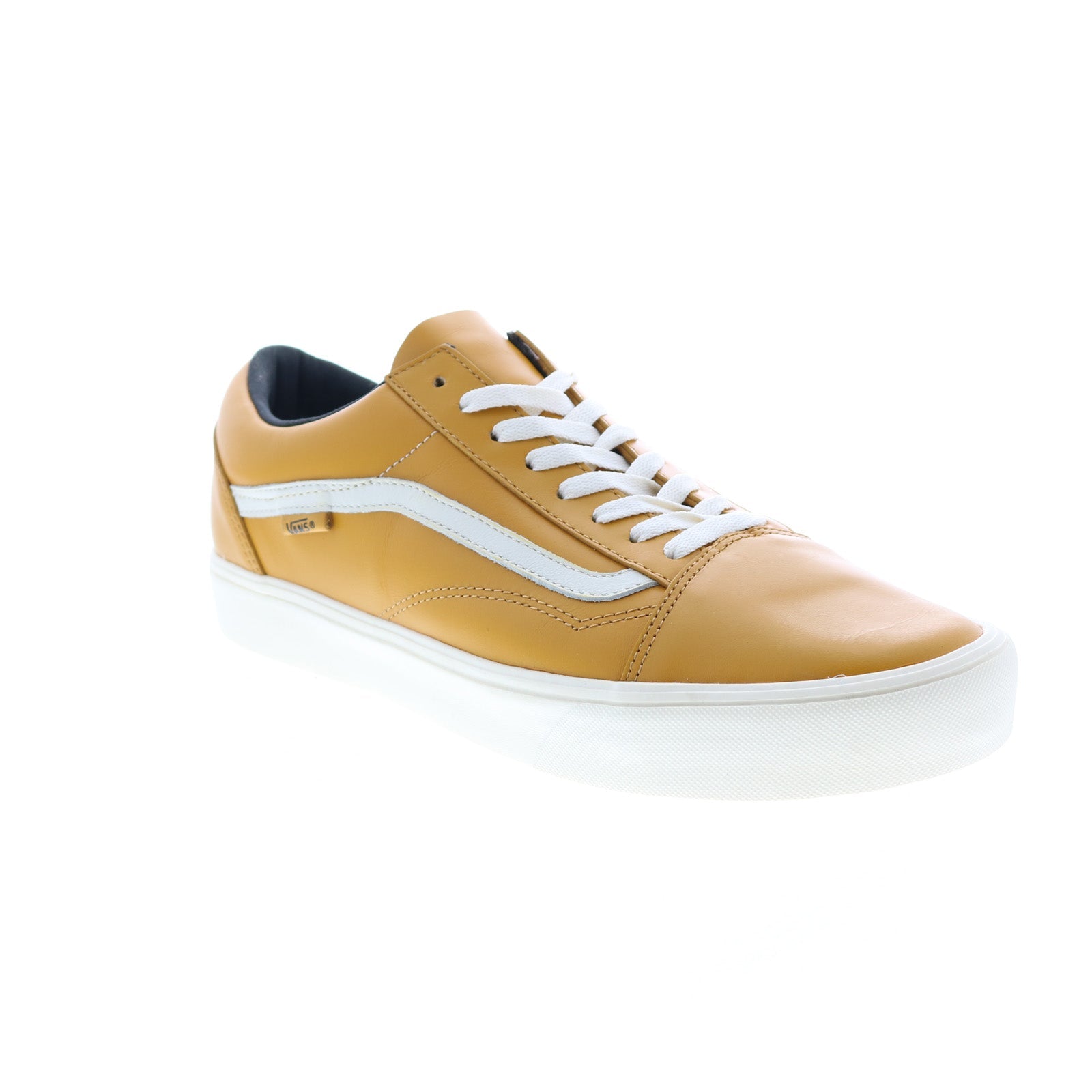 Vans Horween X Vault Old Skool Lite Mens Gold Sneakers Shoes - Ruze Shoes