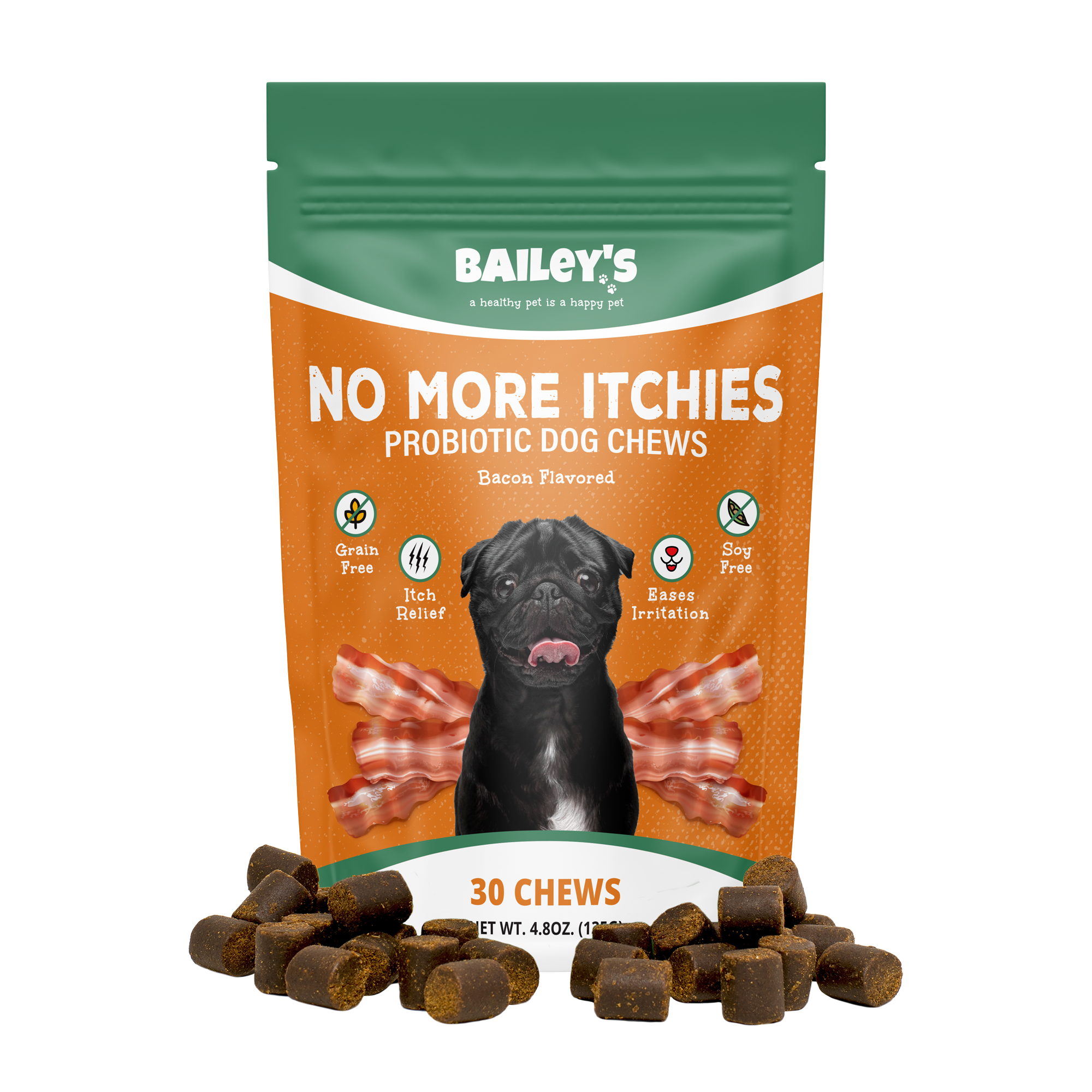 Bailey's No More Itchies Probiotic Dog Chews