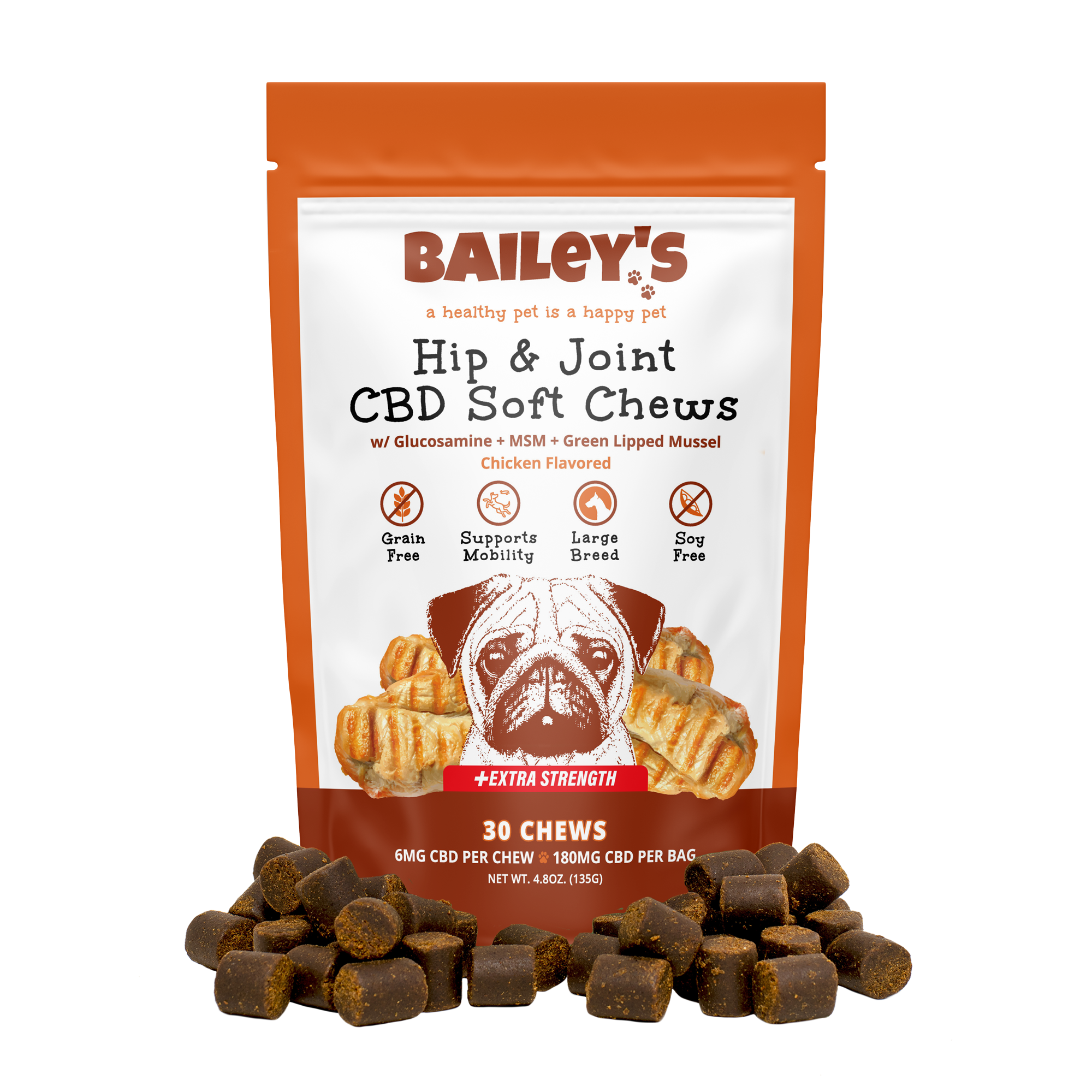 Bailey's Hip & Joint CBD Dog Chews
