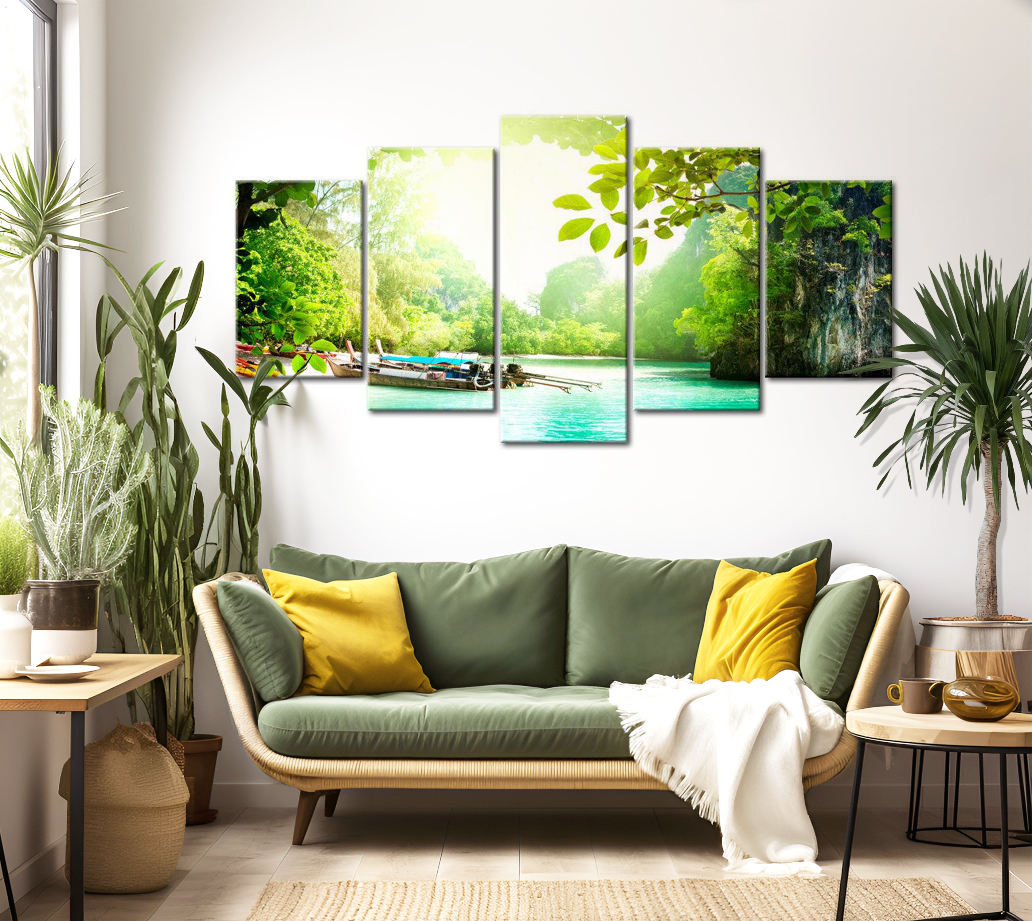 Stretched Canvas Landscape Art - Under The Cover Of Trees