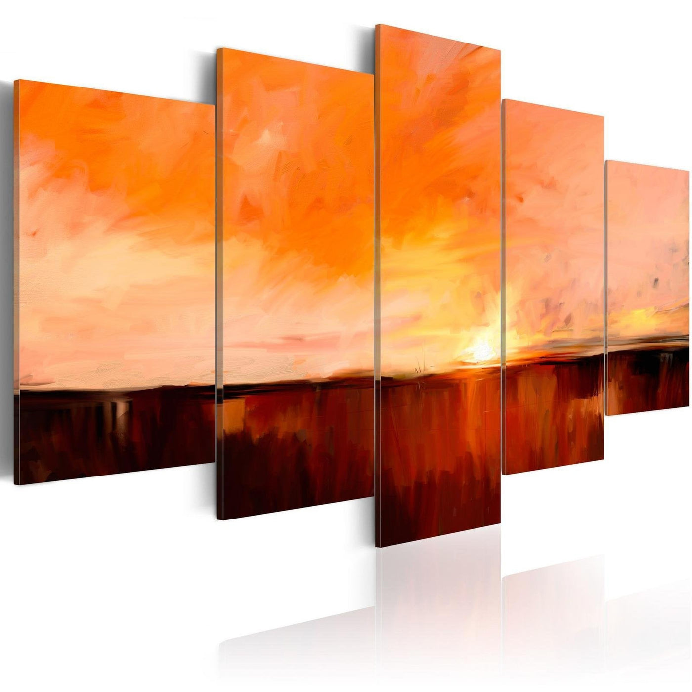 Abstract Stretched Canvas Art - August Heat-Tiptophomedecor