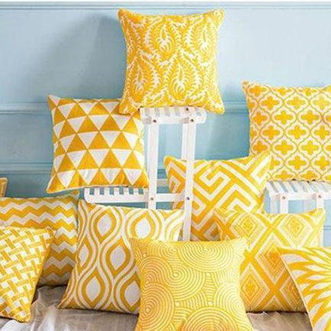 yellow cushions