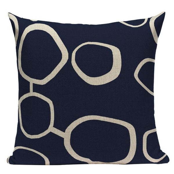 Dark Blue Marine Ocean Sofa Throw Pillow Cases Cushion Covers Home ...