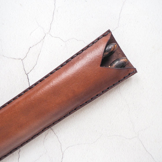 leather rune drumstick holder by hord