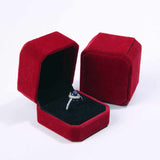 Red Velvet Ring Box 5 x 5 x 4 cm