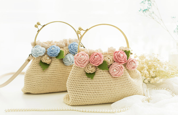 crochet hand purse