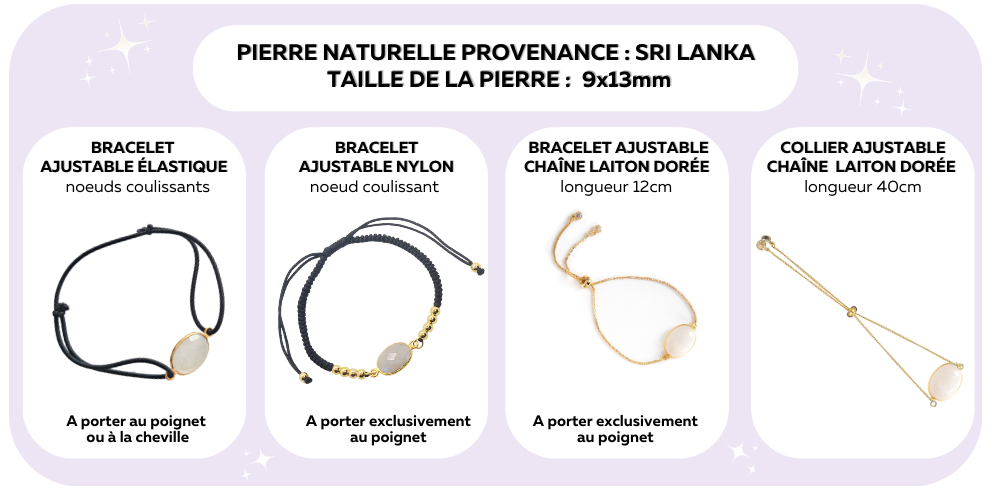 Bracelets Pierre de Lune