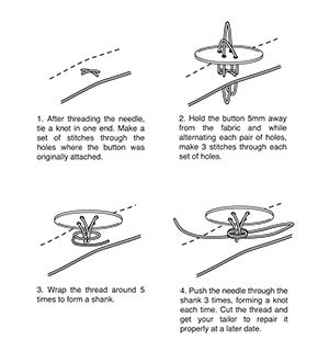 How to sew a button