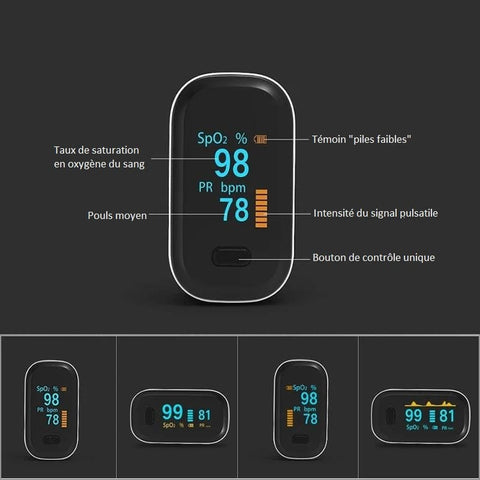 Professional Pulse Oximeter with OLED Color Screen