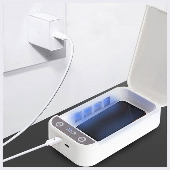 Boîte UV De Désinfectant De Téléphone Portable - Stérilisation Efficace  Élevée Avec La Fonction D'aromatherapy Et Le Chargeur D'usb De Téléphone  Pour