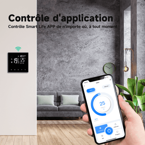 Programmable Wi-fi Connected Thermostat with Lcd Touch Screen |