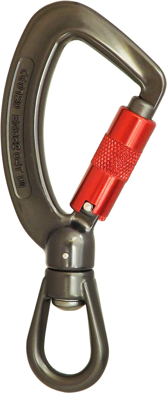 ISC Twister Swivel Eye Steel Carabiner – LRV8 Rescue