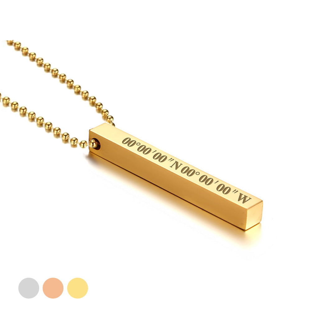 Personalised Bar Necklace Fashion 