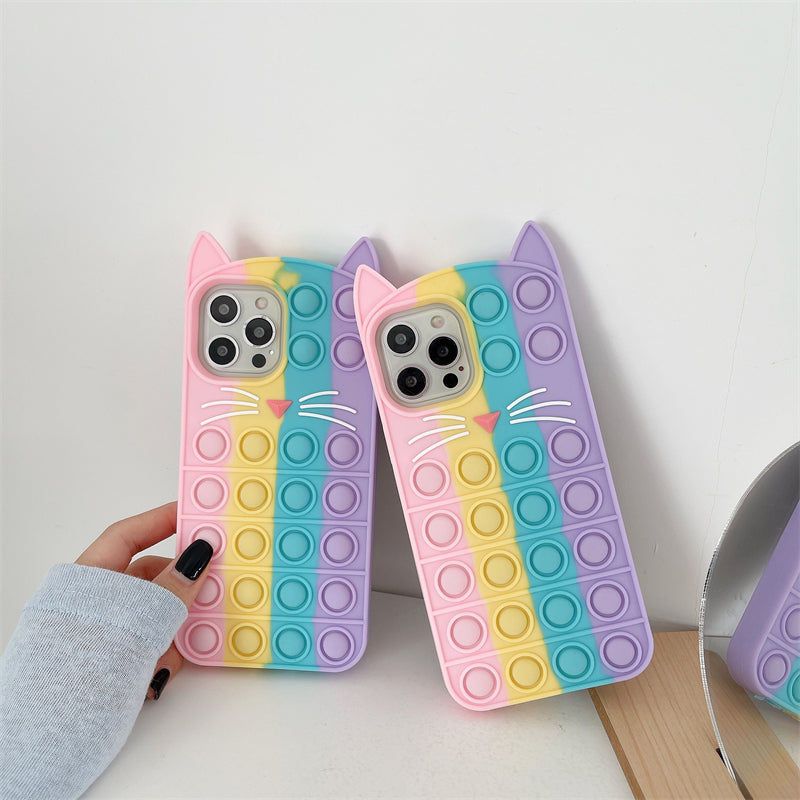 Cute Cat Phone Case for iphone 7/7plus/8/8P/X/XS/XR/XS Max/11/11pro/11 ...