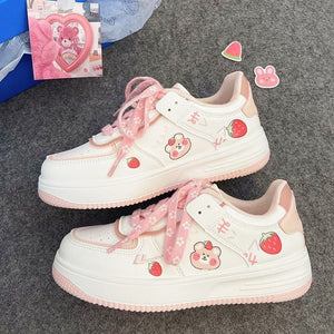 Maniobra pagar Sabio Strawberry Bear Girls Shoes/Sneakers PN4639 – Pennycrafts