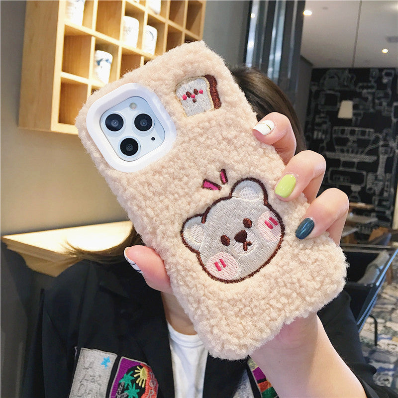 Lovely Bear and Rabbit Phone Case for iphone 7/7plus/8/8P/X/XS/XR/XS M ...