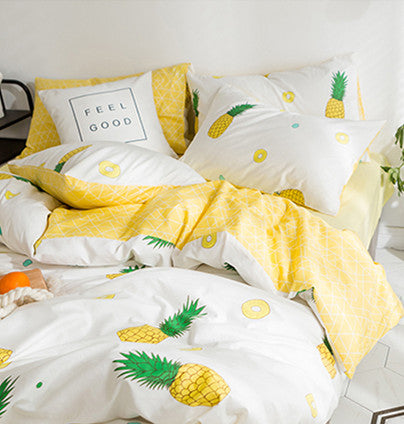 pineapple bed sheets full