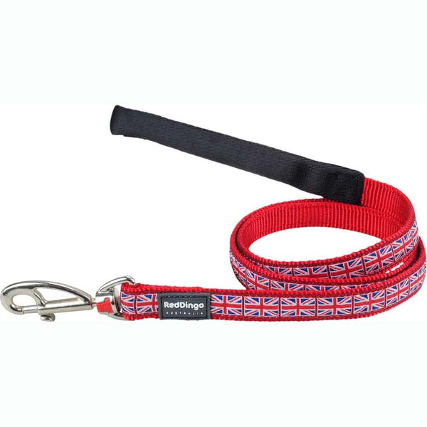 Union Jack Dog Lead Red DIngo