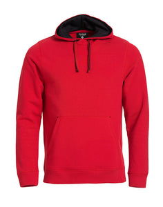 black hoodie red lining