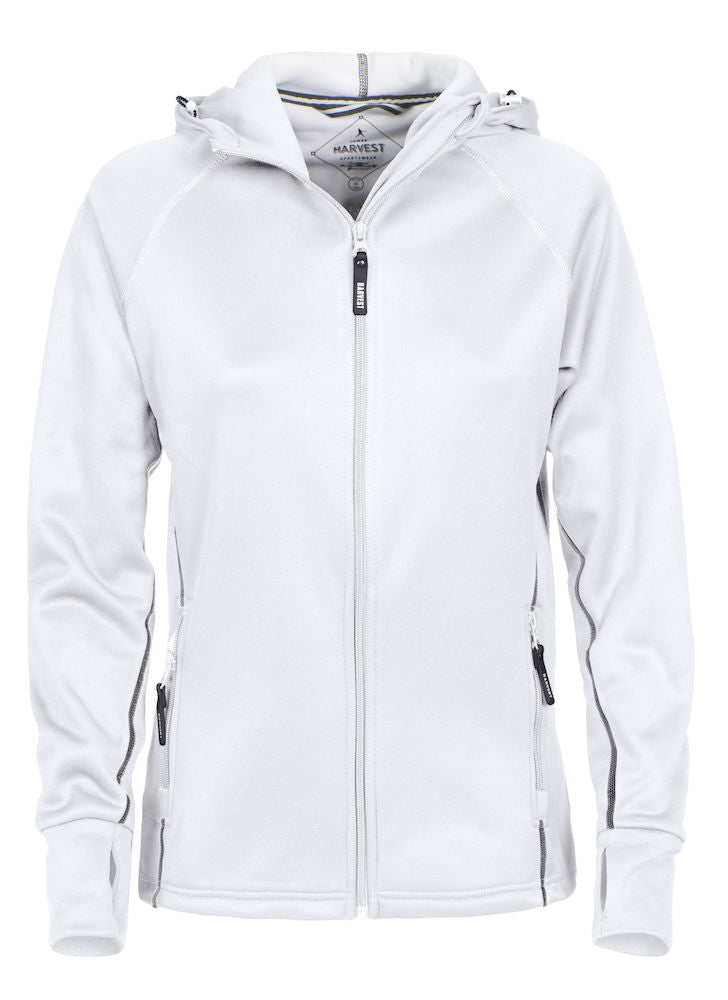 ladies hooded fleece