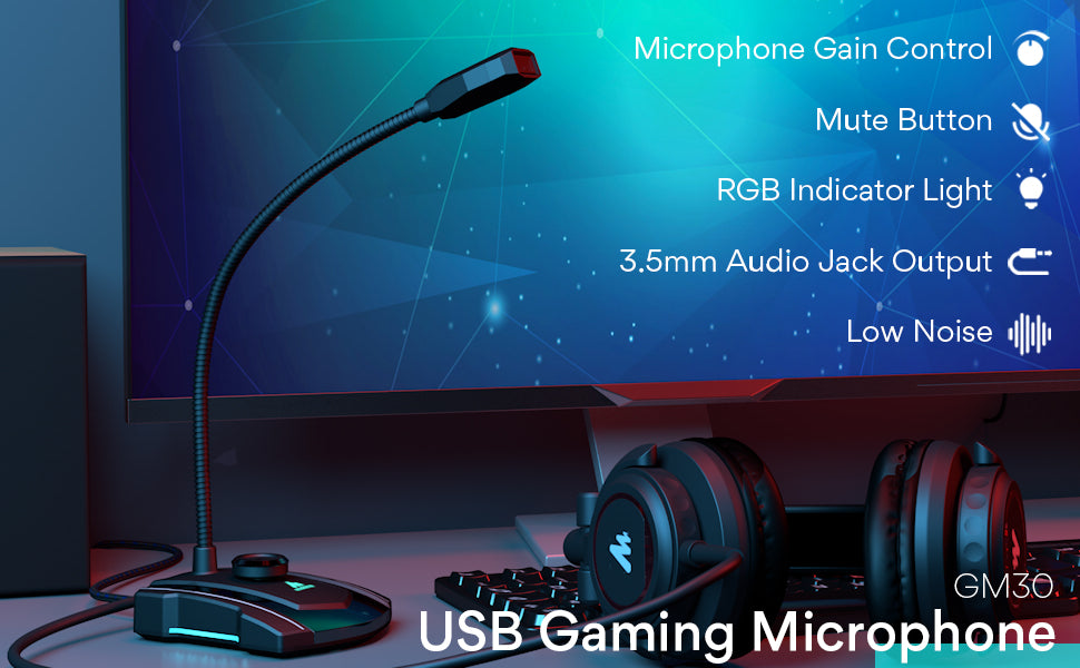 PC gaming microphone