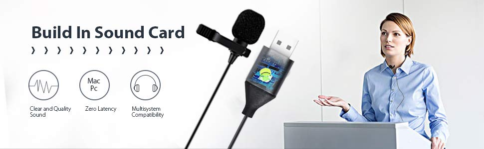 USB lavalier microphone