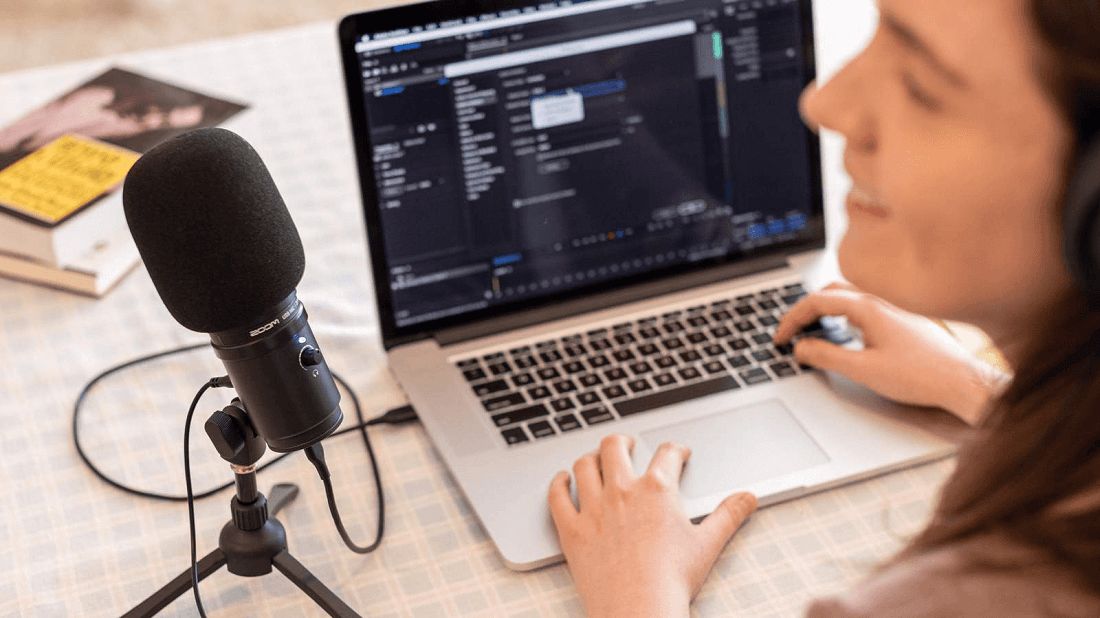 podcast with your laptop by usb microphone