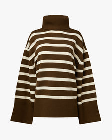 Striped Turtle Neck Sweater – WeWoreWhat