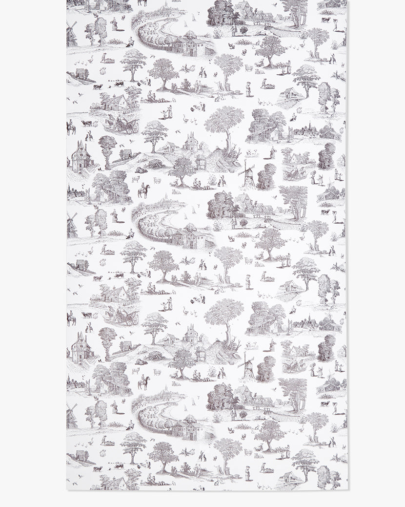 Vintage Toile Black Wallpaper | WeWoreWhat