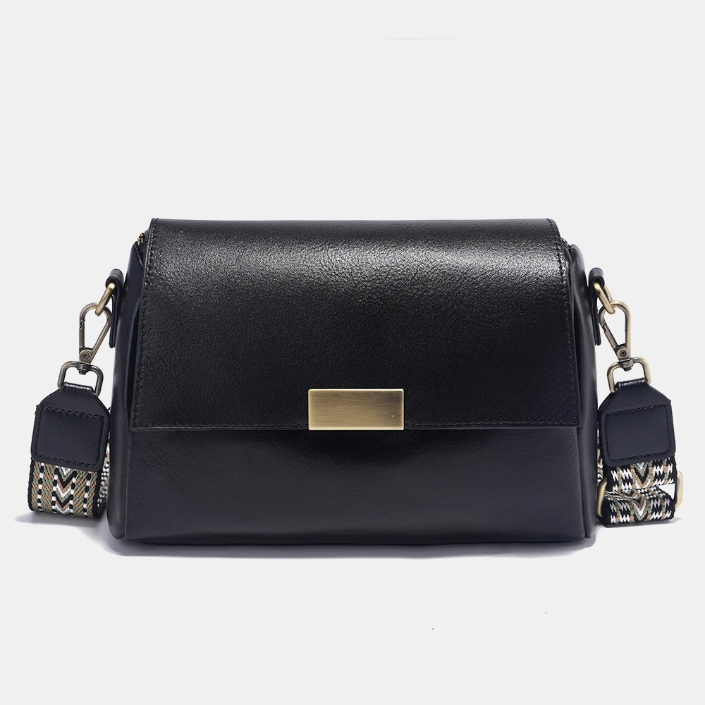 Brown Shoulder Strap Genuine Leather Handbags - Ailime Designs