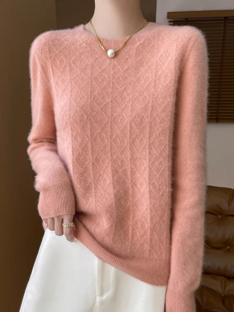 100% Merino Wool Knitwear Cashmere  Sweaters - Ailime Designs
