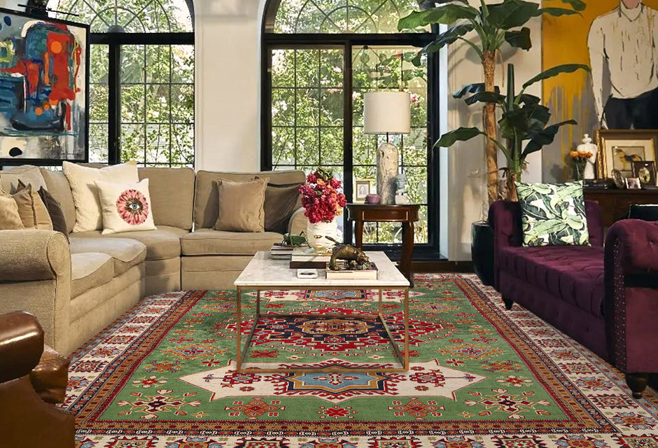 Green Color Rugs