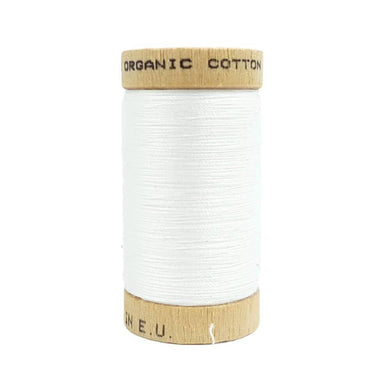 White (4800) - 100% Organic Cotton Thread - 100m | Ab Fab Textiles