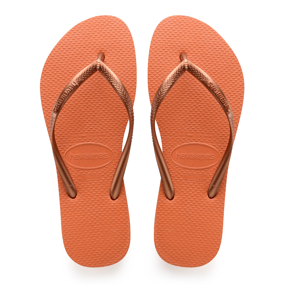 orange havaianas flip flops