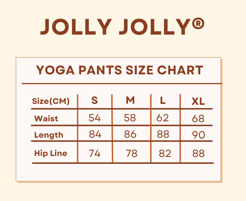Jolly Jolly Size Chart For Yoga Pants