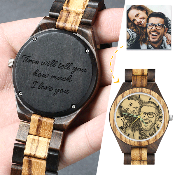 engraved wooden watches for boyfriend