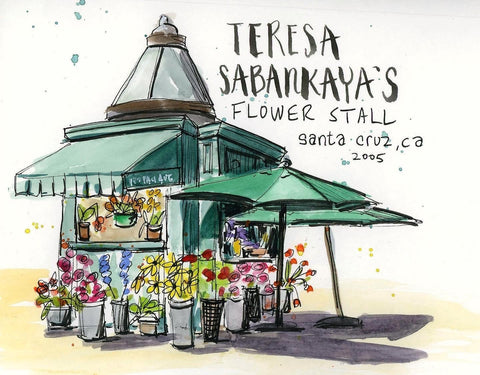 Teresa Sabankaya's Flower Stall circa 2005