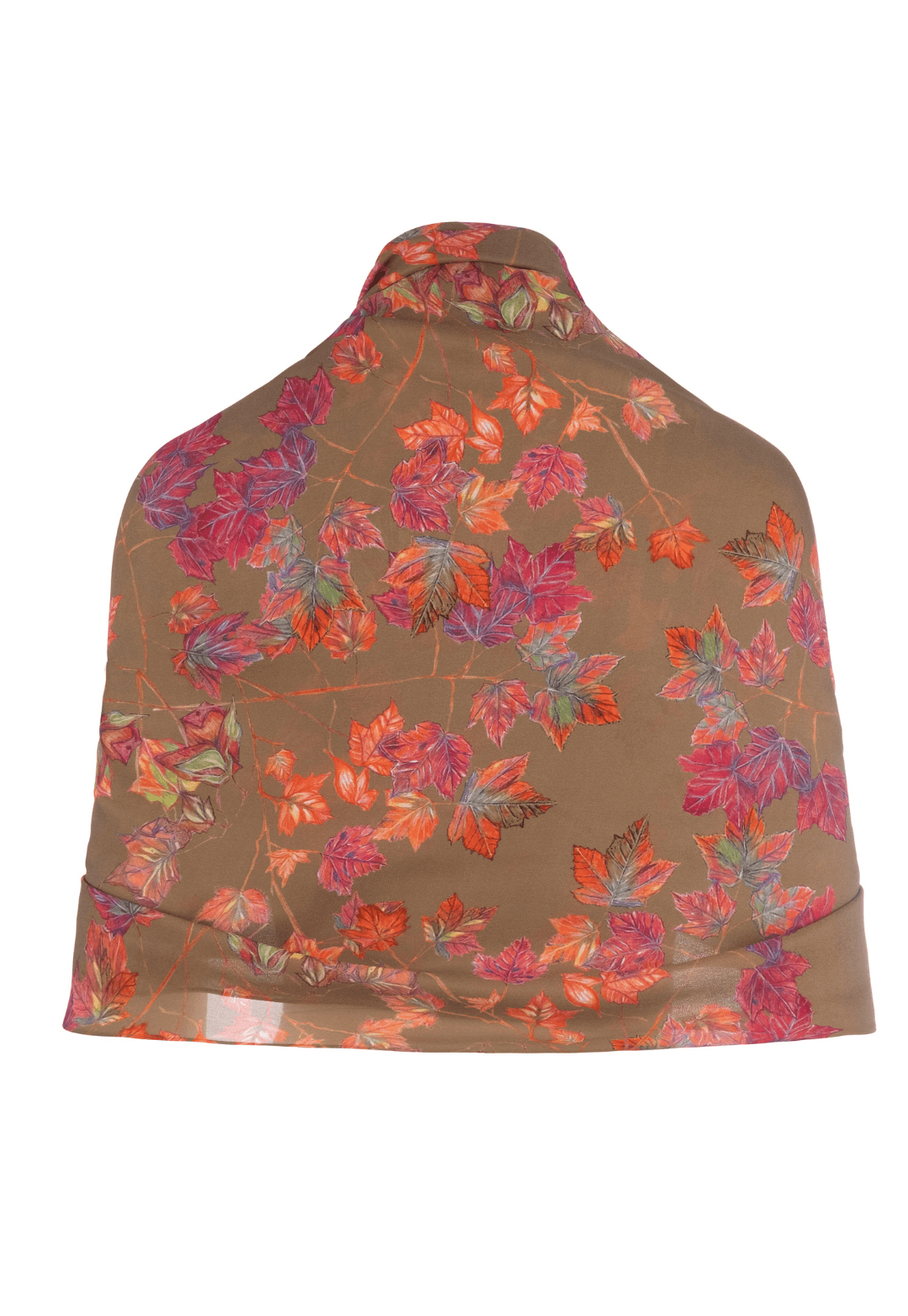 Travel Silk Wrap in Autumn Leaves