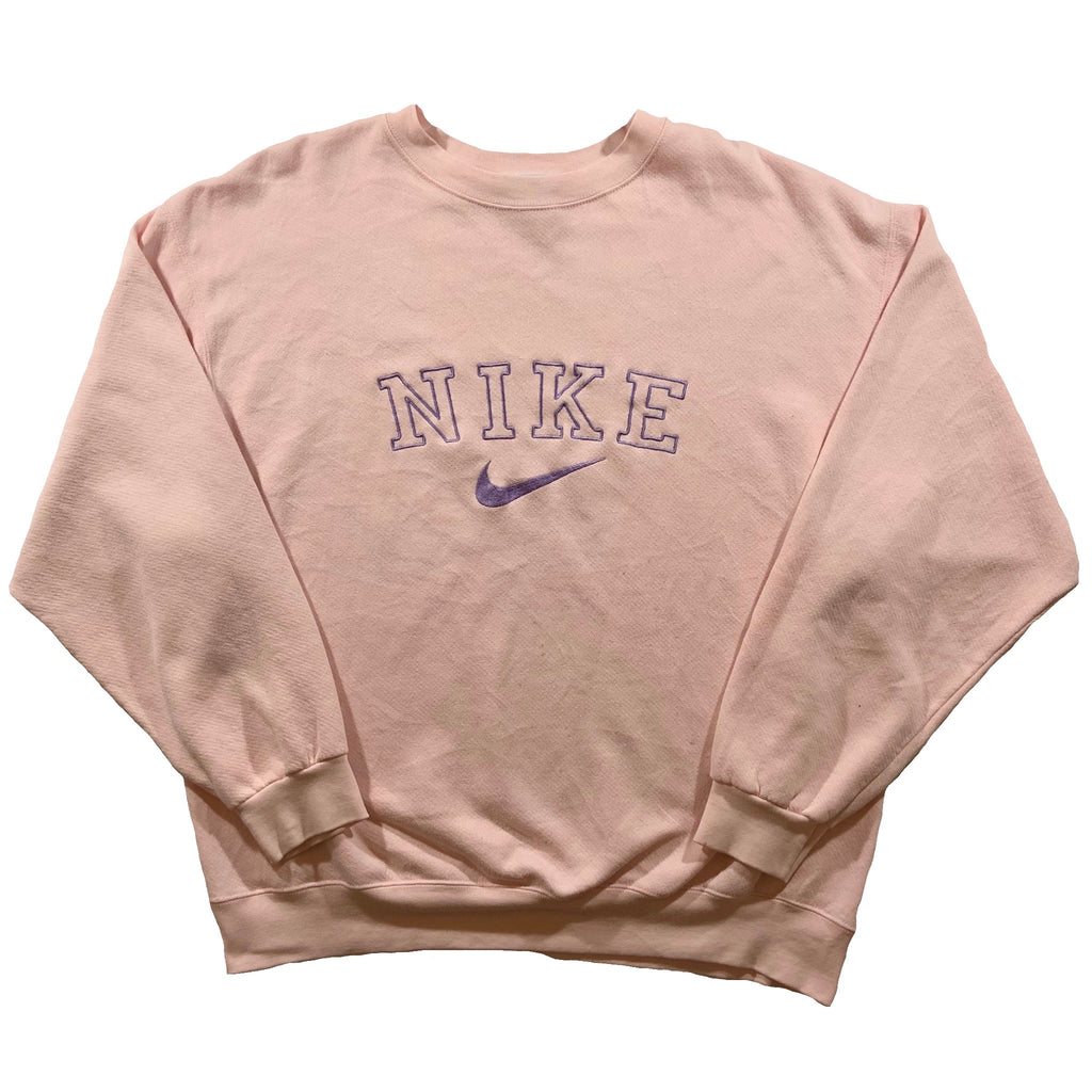 pink vintage nike sweatshirt