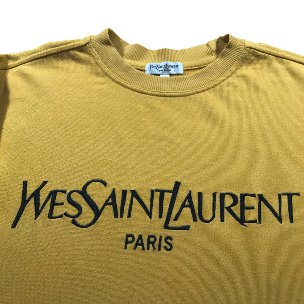 ysl yellow sweatshirt