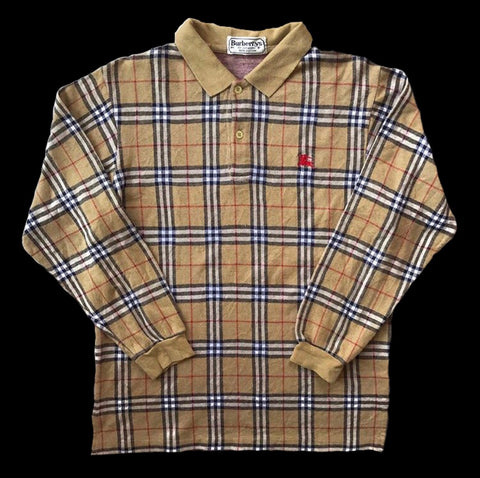 burberry nova check polo