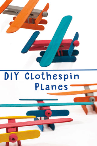 DIY Clothespin Planes | DIY Clothespin Airplanes | DIY Planes | Crafts for Kids | DIY Toys for Kids