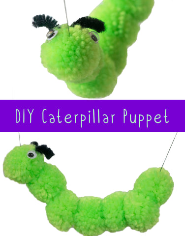 DIY Puppets | Crafts for Kids | Caterpillar Crafts | Insect Crafts | Spring Crafts