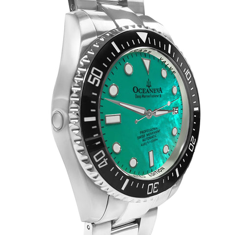 Aquamarine watch side view