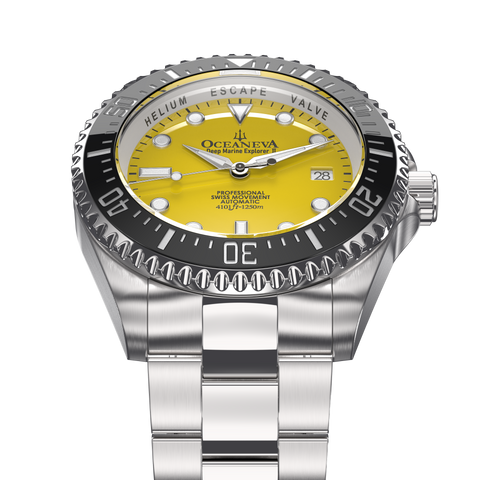 Yellow Dial Dive Watch By Oceaneva