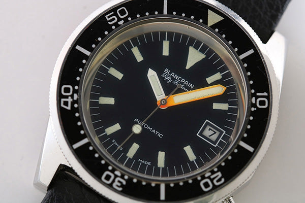 Blancpain Fifty Fathoms Vintage close Up of Dial