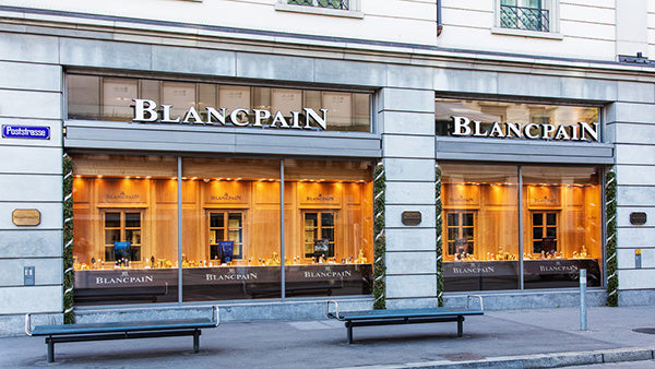 Blancpain storefront in Zurich Switzerland