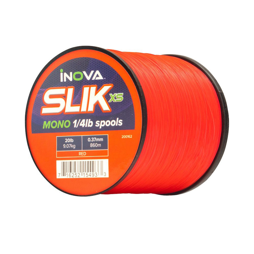 INOVA SLIK Red XS Monofilament Fishing Line, Lure Me