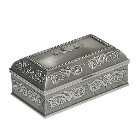 Large Mullingar Pewter Jewelry Box